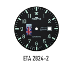 FORTIS dials for ETA 2824-2