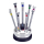 Assortment of flat bladed Screwdrivers  Professional 0,6-3,0 mm on a rotating stand