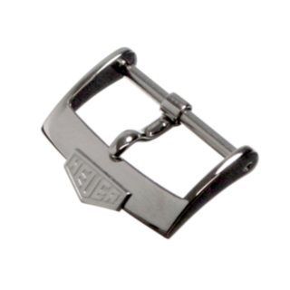 HEUER Carrera pin buckle steel 18 mm