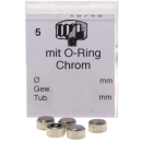 Kronen mit O-Ring Kurzhals verchromt 5er Pack 3.5 mm 0.9...