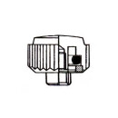 Couronnes étanches chromé avec joint 3.5 mm 0.9 mm 2.0 mm