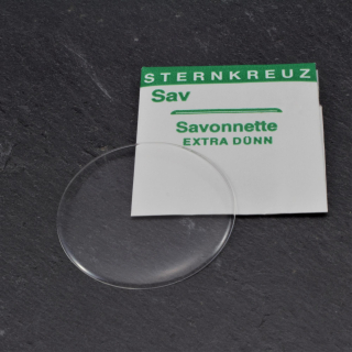 Kunststoffgläser für Savonettes Taschenuhren Größe 300 bis 500