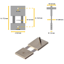 Pendelfeder Sortiment für Wanduhren und Regulateure 8 St Stärke 0,04 - 0,06 mm