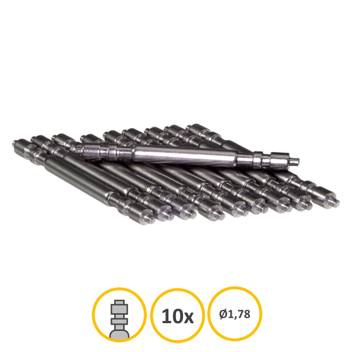 Special stainless steel spring bars compatible with Rolex - 10 pcs