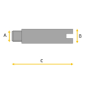 Tornillos de enlace compatibles para todos los brazaletes de acero Rolex - 5 pz 1.0 x 1.30 x 12.10 mm