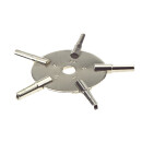 Star key for pocket watches with five tubes 3-11