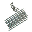Rivet bars for metal bracelet clasps and Fliplock brackets -  Pack á 10 pcs
