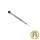 Flat bladed Screwdriver Professional antimagnetic 0,80 mm / yellow