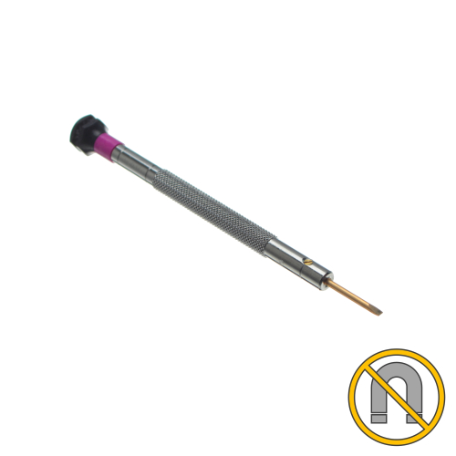 Flat bladed Screwdriver Professional antimagnetic 1,60 mm / purple