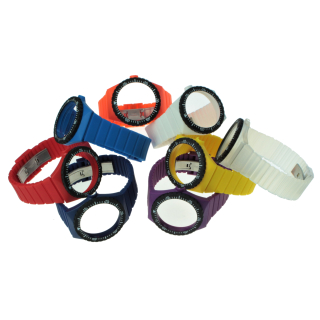 Genuine FORTIS exchangeable watch strap for FORTIS Colors in different colors Transparent