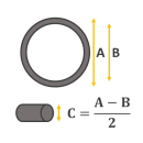 Guarnizione inferiore per orologi da polso impermeabili qualità GERMAN 2 pezzi  27,2 mm | 26,5 mm