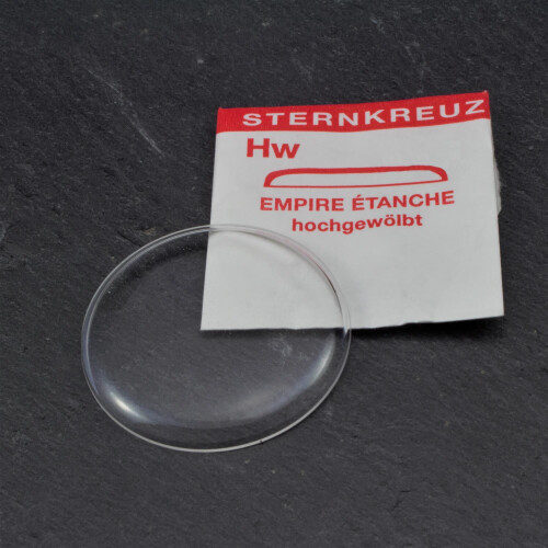 Acrylic watch glass high curved (Empire entanche) for wristwatches sizes 382-400