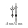 Set di lancette dellorologio Luis XVI con attacco Euro per movimento al quarzo Nero 65mm