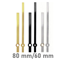 Set di lancette dellorologio stile moderno attacco Euro per movimento al quarzo Colore ottone 80mm