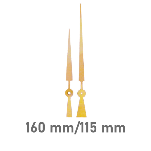 Set di lancette dellorologio stile moderno attacco Euro per movimento al quarzo Colore ottone 160mm