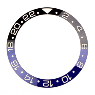 Keramik Lünetten-Inlay blau/schwarz Batman kompatibel zu Rolex GMT-Master
