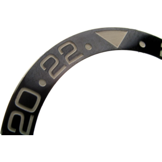Keramik Lünetten-Inlay schwarz kompatibel zu Rolex GMT-Master