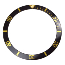 Bezel inlay black/gold compatible with Rolex Submariner...