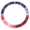 Bezel inlay blue/red Pepsi compatible with Rolex...
