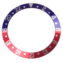 Bezel inlay blue/red "Pepsi" compatible with...