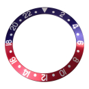 Bezel inlay blue/red Pepsi compatible with Rolex...