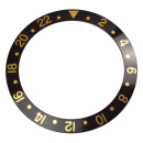 Bezel inlay black/gold compatible with Rolex GMT-Master I...