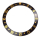 Lunetta intarsio nero/oro compatibile con Rolex GMT-Master I 16758