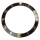 Lunetta intarsio nero/oro compatibile con Rolex Sub 16613 16618 16803 16808