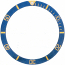 Bezel inlay blue/gold compatible with Rolex Submariner...
