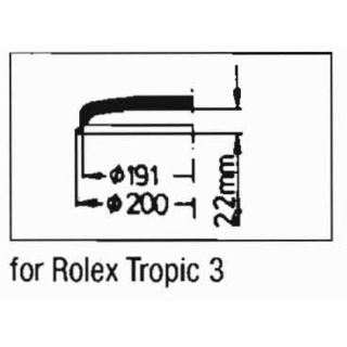 Acryl Ersatzglas kompatibel zu Rolex für Oyster Perpetual Lady 6710, 6712, 6715