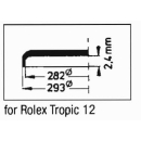 Kunststoff Ersatzglas kompatibel mit Rolex Tropic 12...