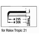 Kunststoff Ersatzglas kompatibel Rolex Tropic 21 für...