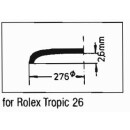 Kunststoff Ersatzglas kompatibel mit Rolex Tropic 26 (ohne Lupe)