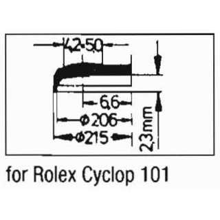Acryl Ersatzglas kompatibel Rolex Oyster Perpetual Datejust Lady 6520, 6700
