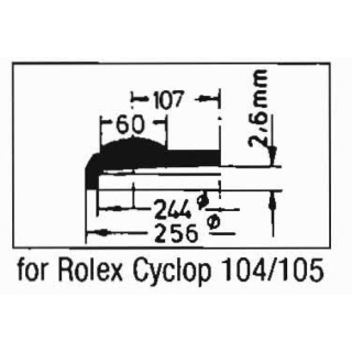 Acryl Ersatzglas kompatibel zu Rolex für Datejust Medium 6824, 6829