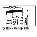 Reemplazo de cristal acrílico compatible con Rolex Cíclope 106 (con lupa)