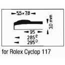 Acrylic crystal compatible Rolex Cyclop 117 for Airking,...