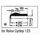 Acrylic crystal compatible with Rolex Cyclop 123 (with lens)