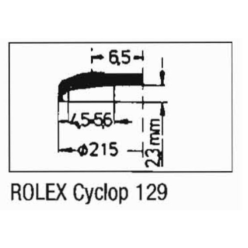Verre de acrylique compatible Rolex Oyster Perpetual Lady Datejust 6900