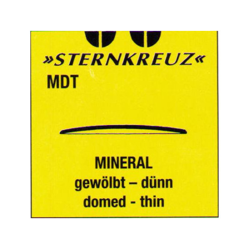 Mineralglas gewölbt dünn 0.7-0.9 mm / 213