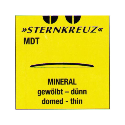 Mineralglas gewölbt dünn 0.7-0.9 mm / 281