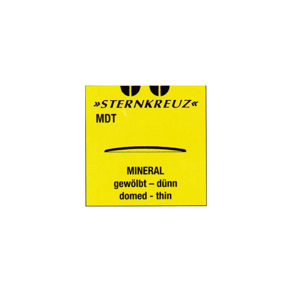 Verre De Montre Acrylique Bombé Miconcave Sternkreuz - Pour Tailles De Boîtier 382 à 500