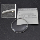 Acrylic watch glass domed & reinforced with chrome...