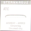 Kunststoffglas armiert mit verchromtem Ring 286