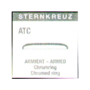 Acryl-Uhrenglas gewölbt & armiert mit verchromtem Ring für Armbanduhren 141-373 310