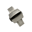 FORTIS deployment clasp 20mm brushed steel for caoutchouc...