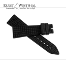 ZENITH caoutchouc strap 23mm black for various ZENITH...