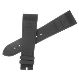 ZENITH Kautschuk-/Gewebeband 22 mm schwarz für verschiedene ZENITH Modelle