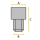 FORTIS steel tube for FORTIS Flieger Automatic 34 mm blasted