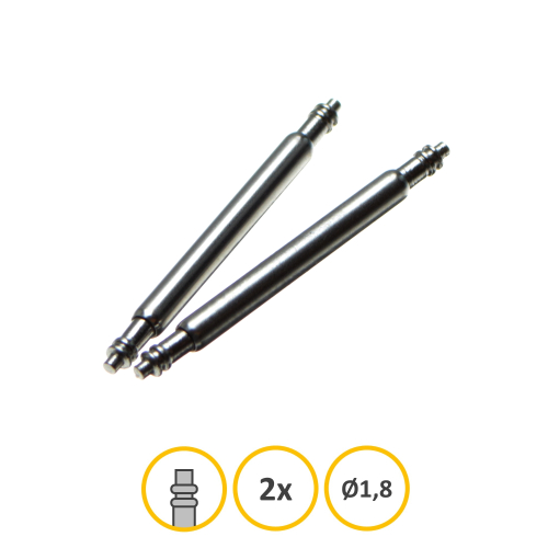 Spring bars Inox - diameter 1.8 mm / 15 mm 2 pcs